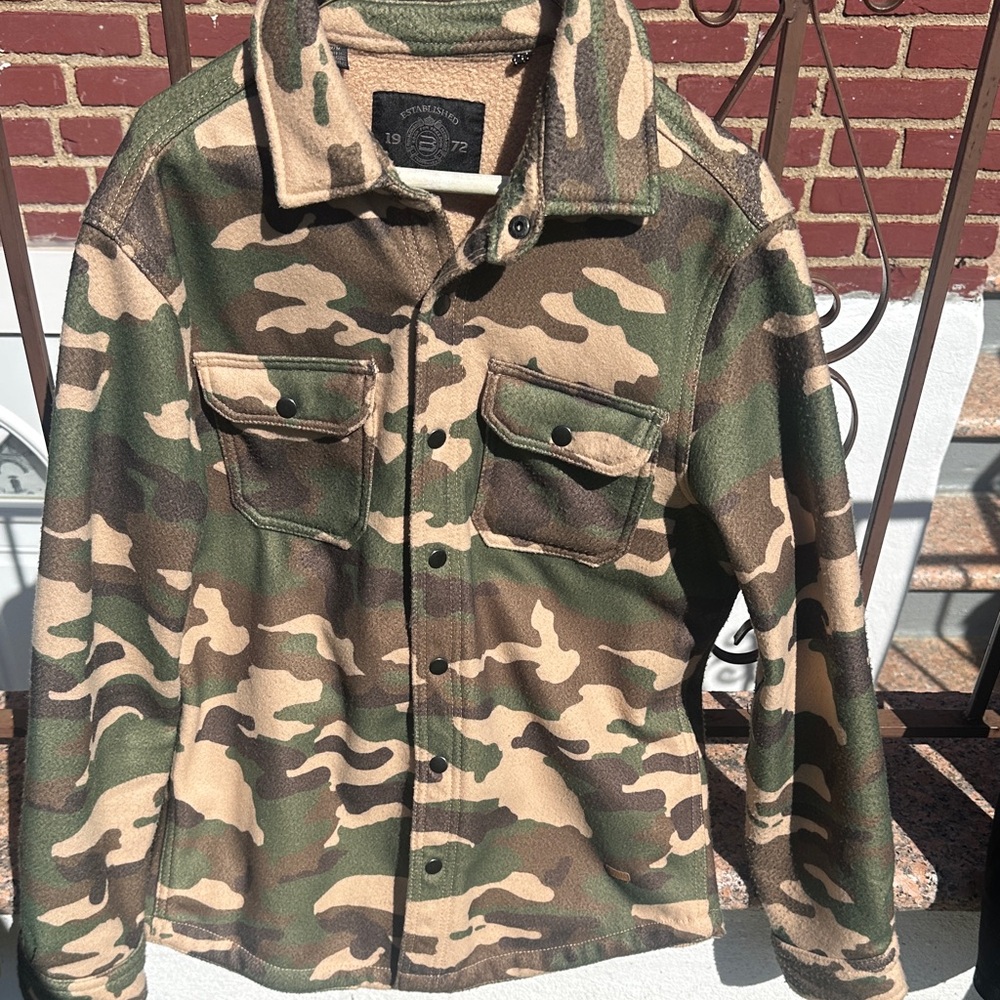Camouflage Button-Up Jacket